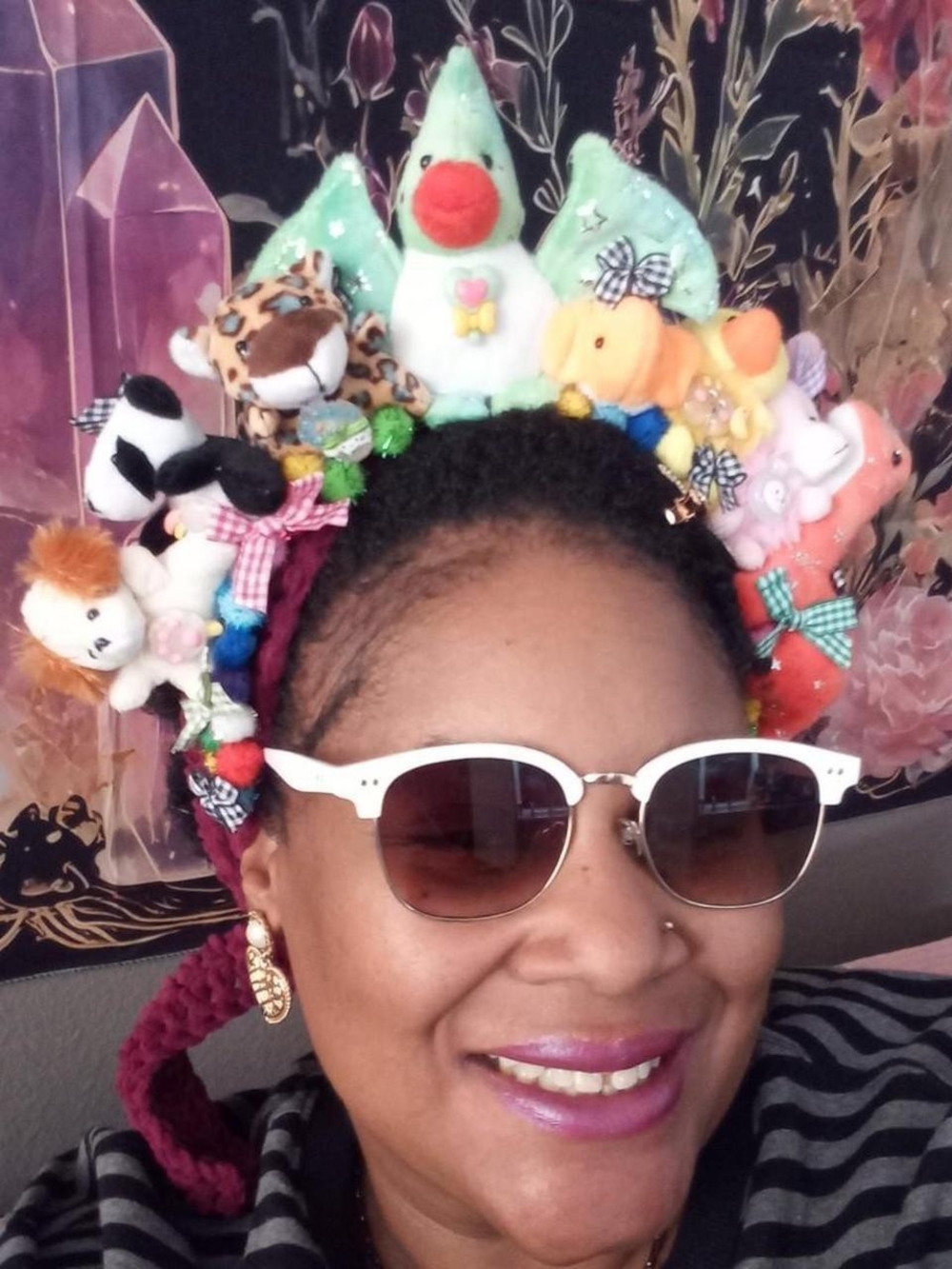 Plush Animal Crown Headband - Multi-Color Kids Toy Accessory